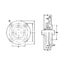 UCFC系列 帶管端套頭及圓形法蘭座式類軸承組件