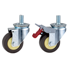 CQND系列 中荷重 TPR鍍鋅螺栓式腳輪(4-6寸)