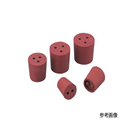 AS ONE® Red Rubber Plug with Hole Size 1 Pc　8