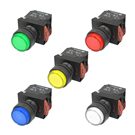NLB22-P 照光按鈕系列 (凸頭按鈕 停置型 抗干擾燈球)(10入)