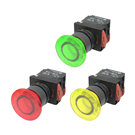 NLB22-G 照光按鈕系列 (大頭按鈕 停置型 抗干擾燈球)(10入)