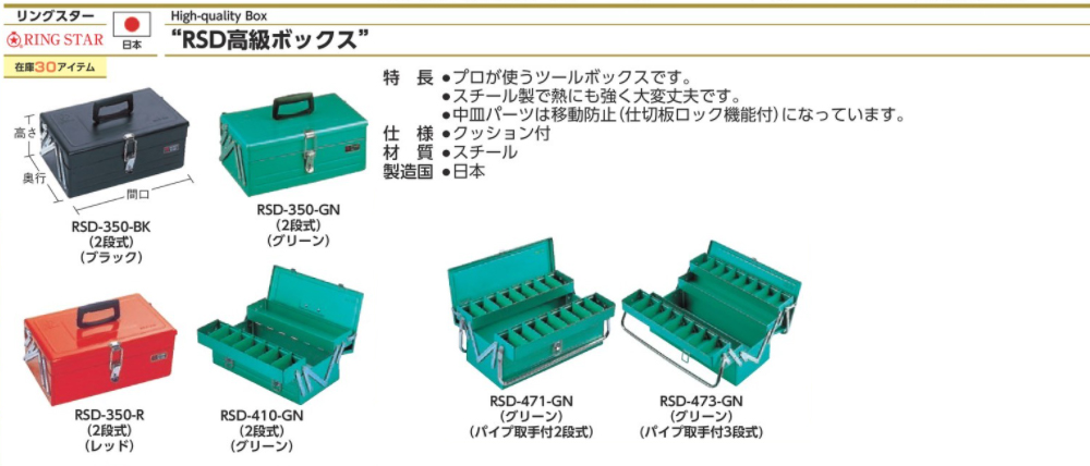 兩段式三段式工具箱規格 品號 產品說明 伍全企業